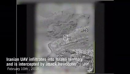 Dron iraní es derribado por ejército de Israel
