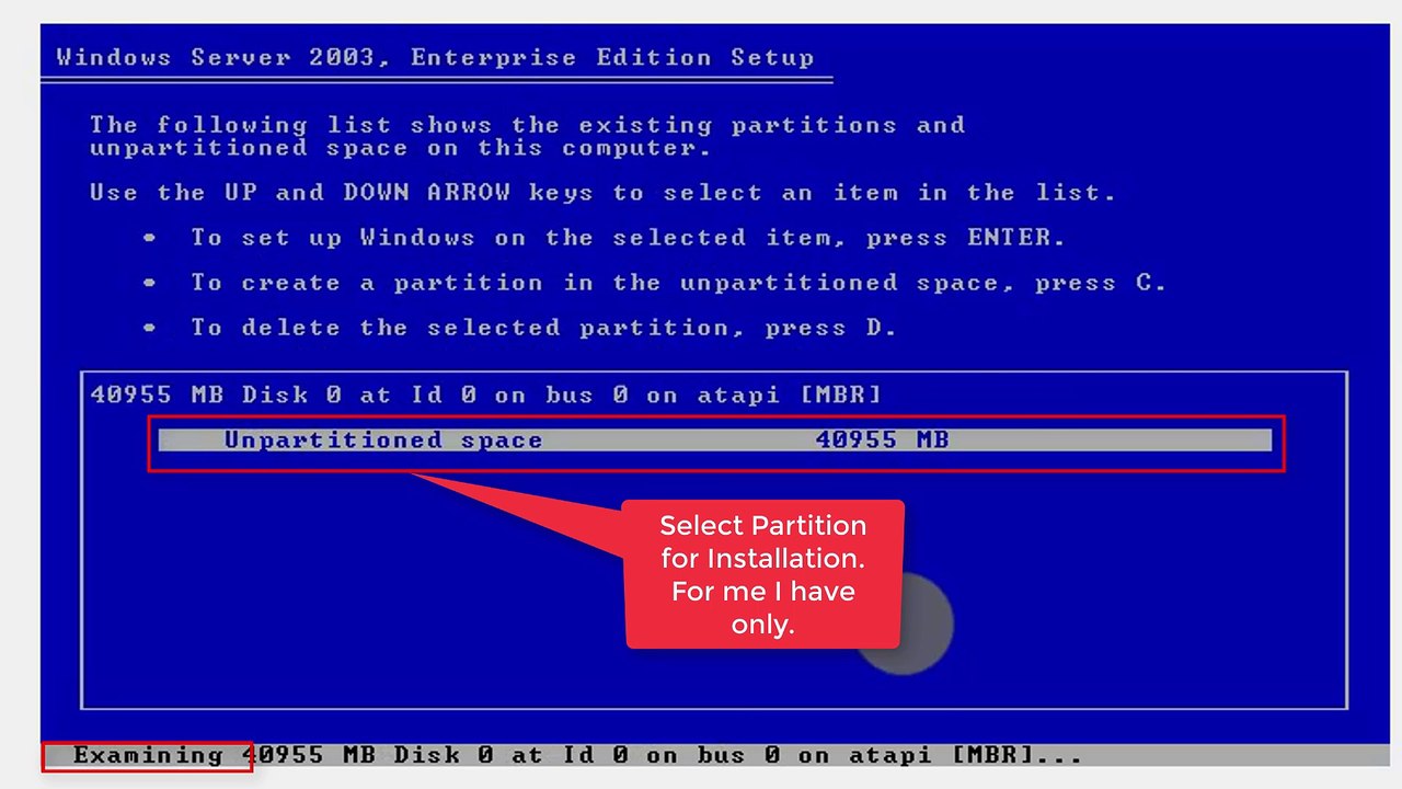 Install Windows Server 2003