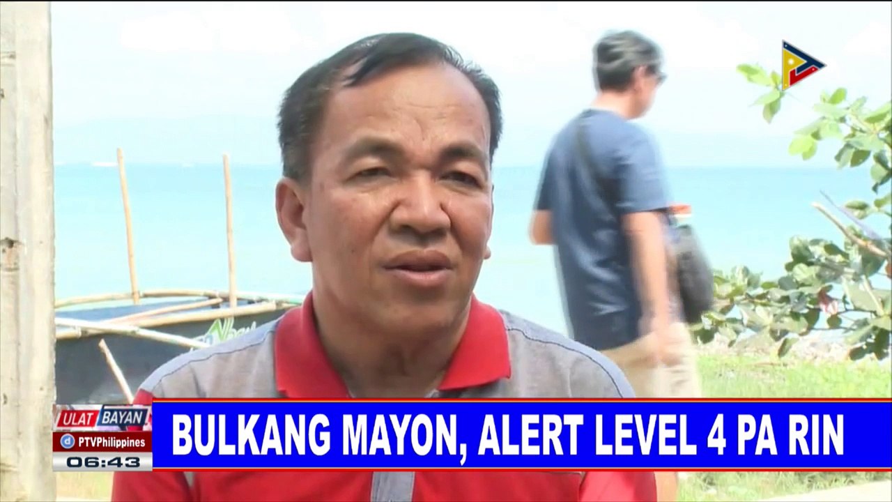 Bulkang Mayon, alert level 4 pa rin