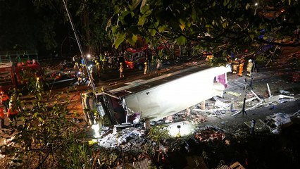 Accident de bus meurtrier à Hong Kong