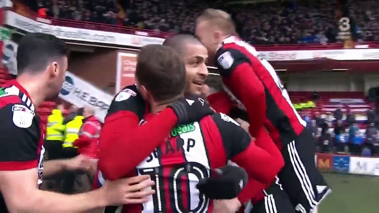 Billy Sharp GOAL | Sheffield United 1-0 Leeds United - 10/02/2018 - EFL Championship