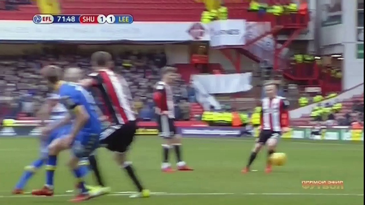 Billy Sharp GOAL | Sheffield United 2-1 Leeds United - 10/02/2018 - EFL Championship
