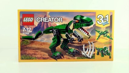 下载视频: Lego Creator Tyrannosaurus Rex - T-Rex Dinosaur toys - Stop motion dinosaurs speed Build 31058