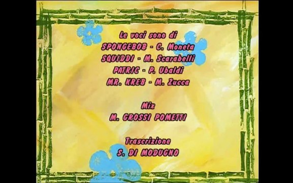 SpongeBob SquarePants - End Credits (Italian, Early Version)
