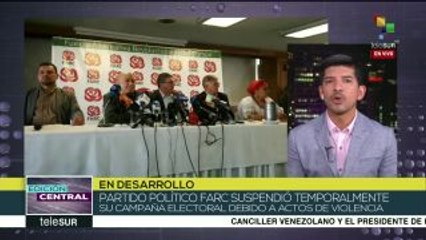 Colombia: ola de violencia orilla a FARC a suspender campaña electoral