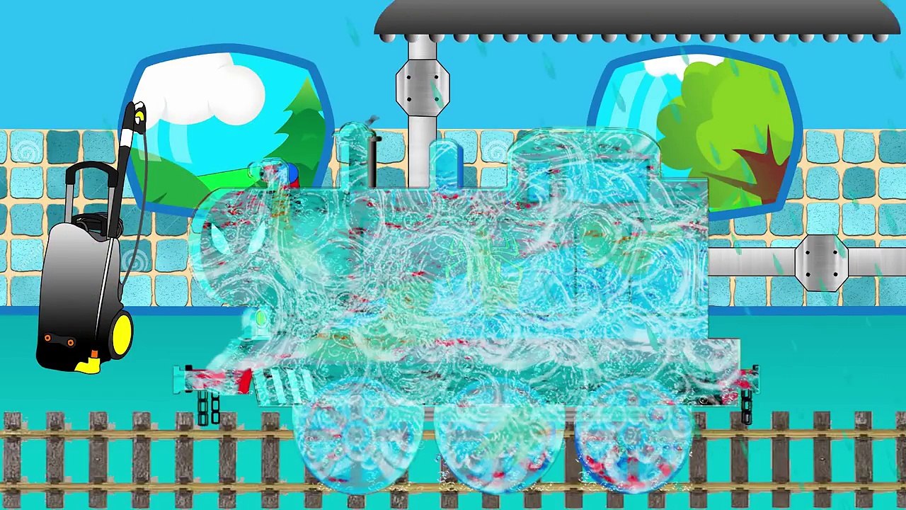 Learn colors w Thomas Train and Fire Truck Excavator Mac Truck I Race Trains Superheroes for Kids