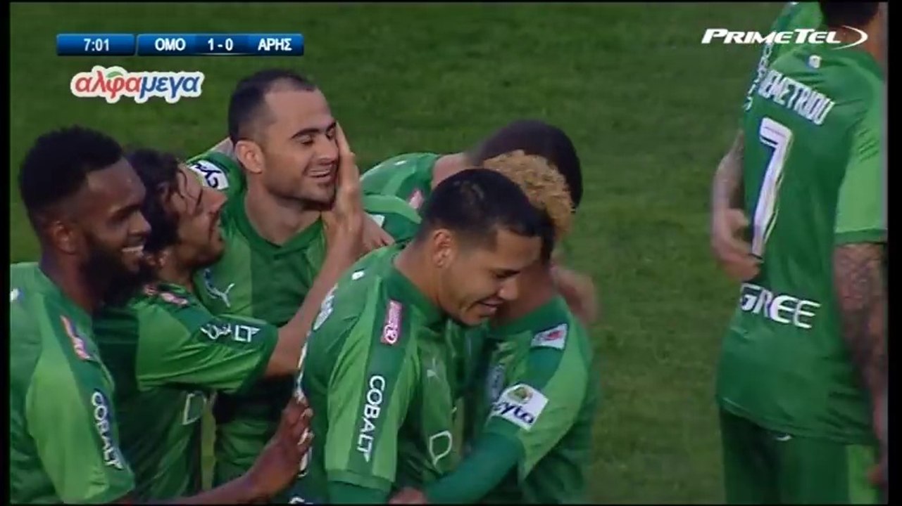 1-0 Loukas Vyntra Goal - Omonia 1 - 0 Aris - 10.02.2018