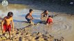 Wow! Amazing Children Catch Big Fish - Fishing At Siem Reap Province - Cambodia Traditional Fishing
