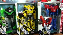 Set Hero Class Three Step Changers - Transformers Robots In Disguise - Optimus, BumbleBee, Grimlock