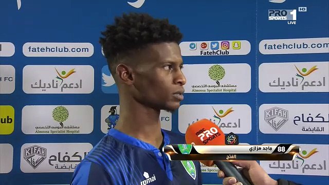 ماجد هزازي: كل مباراة لها تكتيك خاص بها وسنحاول تعويض ما فقدناه من نقاط في السابق