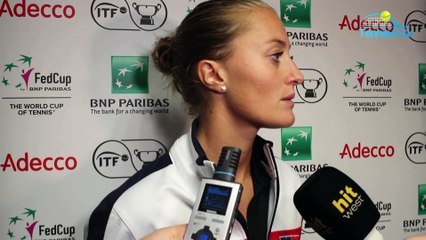 Fed Cup 2018 - Kristina Mladenovic : "Je me dois d'être là avec l'équipe de France, c'est normal"