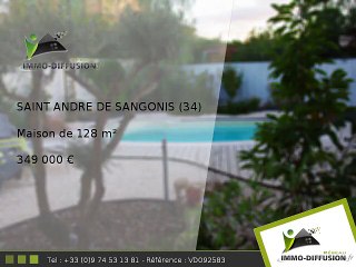 Maison A vendre Saint andre de sangonis 128m2 - 349 000 Euros