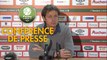 Conférence de presse RC Lens - Valenciennes FC (1-1) : Eric SIKORA (RCL) - Réginald RAY (VAFC) - 2017/2018