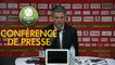 Conférence de presse AC Ajaccio - FC Lorient (3-2) : Olivier PANTALONI (ACA) - Mickaël LANDREAU (FCL) - 2017/2018