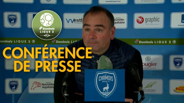 Conférence de presse Chamois Niortais - US Orléans (2-3) : Denis RENAUD (CNFC) - Didier OLLE-NICOLLE (USO) - 2017/2018