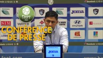 Conférence de presse Havre AC - Stade Brestois 29 (1-0) : Oswald TANCHOT (HAC) - Jean-Marc FURLAN (BREST) - 2017/2018
