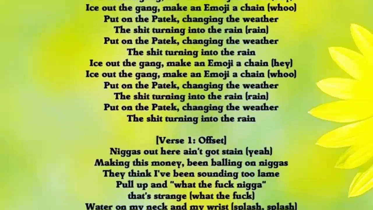 Migos - Emoji a Chain (Lyrics)