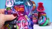 Dreamworks Trolls Toys Surprise Tin Box Capsules Chocolate Eggs Blind Bags Series 3 Opening Fun