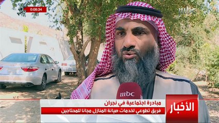 فريق تطوعي بمنطقة نجران يقدم خدمات صيانة المنازل مجاناً للمحتاجين