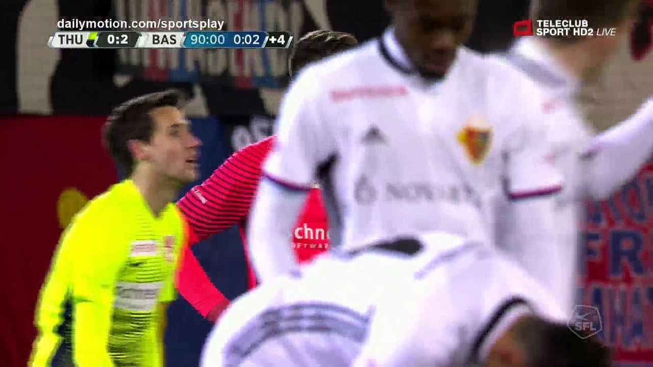 Kevin Bua Goal HD - Thun 0 - 2 Basel - 10.02.2018 (Full Replay)