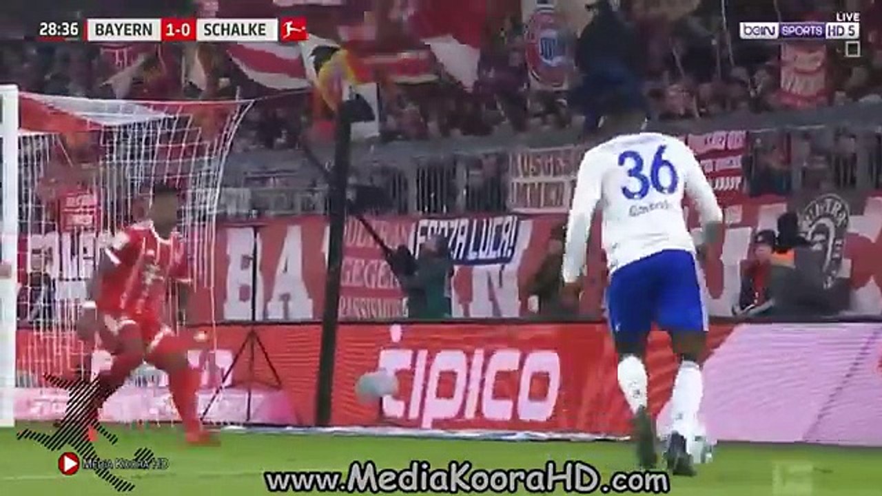 اهداف مباراة بايـــرن ميــونييخ وشـاالــكة 2-1 ◄ البوندســـليـ ـغا 10-2-2018 [ شاشة كاملة HD ] - YouTube