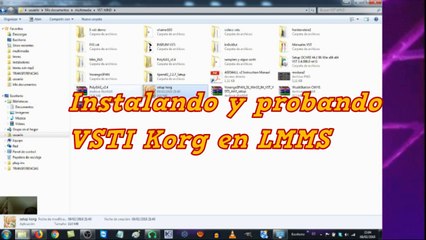 Probando VSTI Korg en LMMS