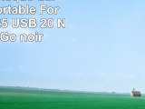 Bipra S2 Disque dur externe portable Format NTFS 25 USB 20 Noir 120 Go  noir