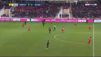 Alassane Pléa Goal HD - Dijon 1-2 Nice 10.02.2018