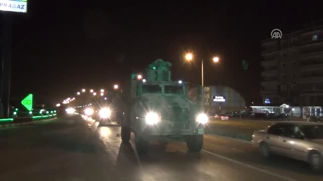 Zeytin Dalı Harekatı - 60 Askeri Zırhlı Araç Afrin'e Geçmek Üzere Hatay'a Geldi