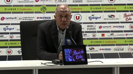 Le point presse d'Antoine Kombouaré après EAG-Caen (0-0)