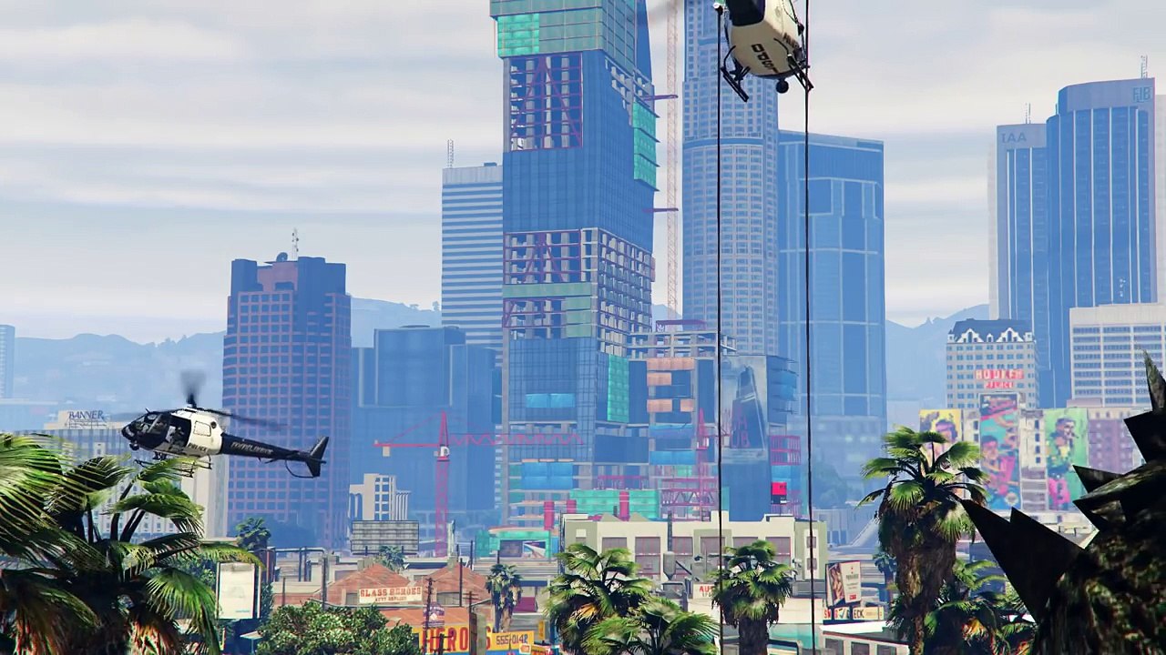 GTA 5 - GODZILLA DESTROYS LOS SANTOS (GTA 5 SKIT)