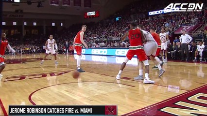 BC's Jerome Robinson Catches Fire In Upset Of No. 25 Miami