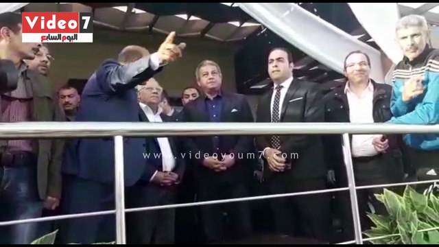 محافظ بورسعيد يلتقى وزير الرياضة ورئيس اتحاد الكرة