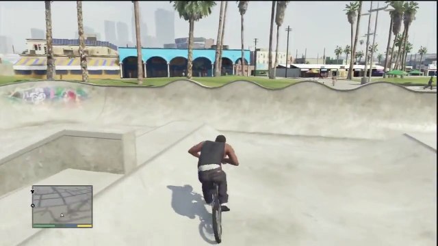 GTA 5 ( GTA V ) Skatepark Location! Bmx Skateboard Concrete! Map Location