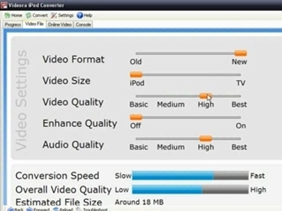 Convertir un fichier video pour ipod nano 3g