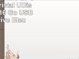 10 Pièces Forme de Coeur en Cristal UDisk Clé USB 16 Go USB Flash Drive Bleu