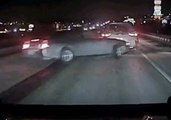 Dramatic Dashcam Footage Shows Car Crash on Slippery Road in Delafield
