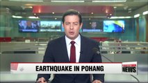 Pohang hit by magnitude 4.6 earthquake; aftershocks continue