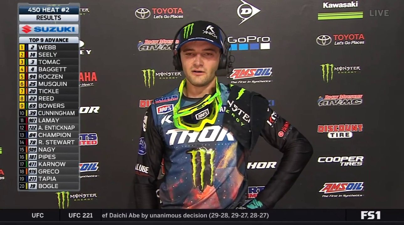 450 Heat #2 Monster Energy SuperCross San Diego 2018 Winner
