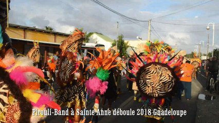 Pirouli Band deboule Carnaval Sainte Anne 14 01 2018