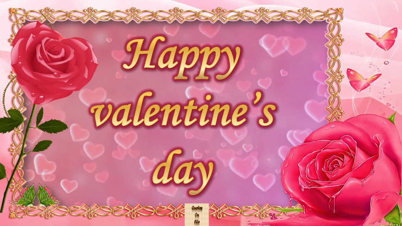 Happy Valentine Day wishes animated ecard greetings whatsapp video with quotes and messages