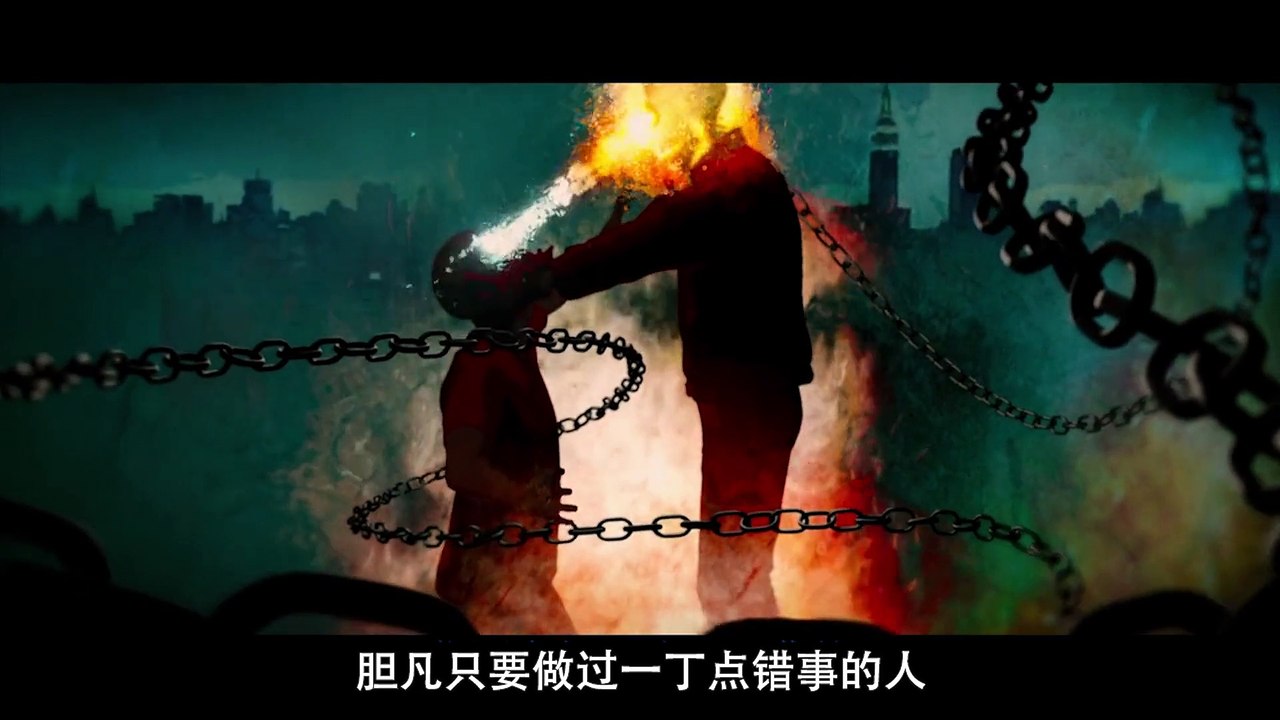 6分钟看魔幻惊悚片《灵魂战车2：复仇时刻 Ghost Rider  Spirit of Vengeance》燃烧的骷髅头痛击恶魔，这个男人有点强！