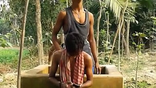 Two Guys funny performance || A boy will push another boy but he can not see him