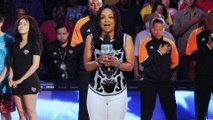 Siedah Garrett Performs the National Anthem at Madison Square Garden