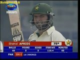 Shahid Afridi crazy Hit 5 Sixes In Test Match Vs Harbhajan slapper Singh