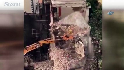 Yıkım faciayla bitti