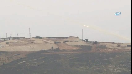 Afrin’deki Terör Unsurları Roketatarlarla Vuruluyor