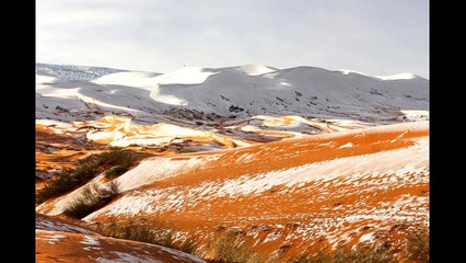 Snow falls in Sahara desert for third time in 40 years