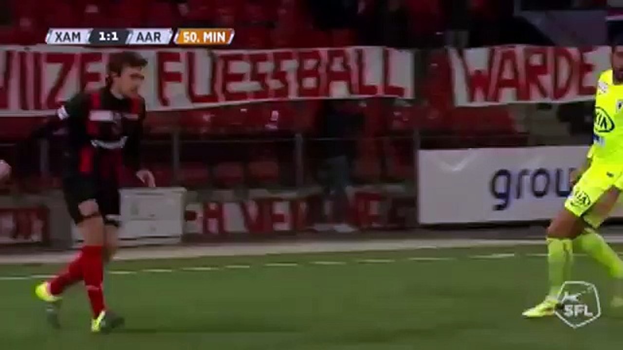 Xamax 2:1 Aarau (Swiss Challenge League 9 February)