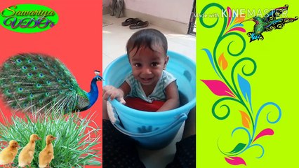देखिये छोटा बच्चा का कारनामा वो भी बाल्टी में
